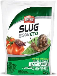 Ortho Slug B Gon Ready-to-Use Slug & Snail Bait, 500 g Recloseable Bag, for Gardens, Granular Bait to Safely and Naturally Kill Slug and Snails