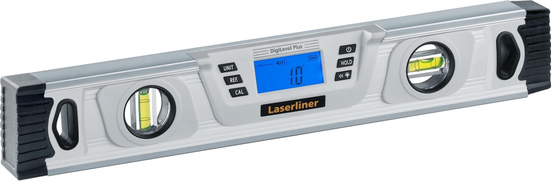 Laserliner - Nivel de burbuja digital DigiLevel Plus 40, medición de ángulo de 360°, calibración por giro, soporte magnético y pantalla abatible, fácil de leer