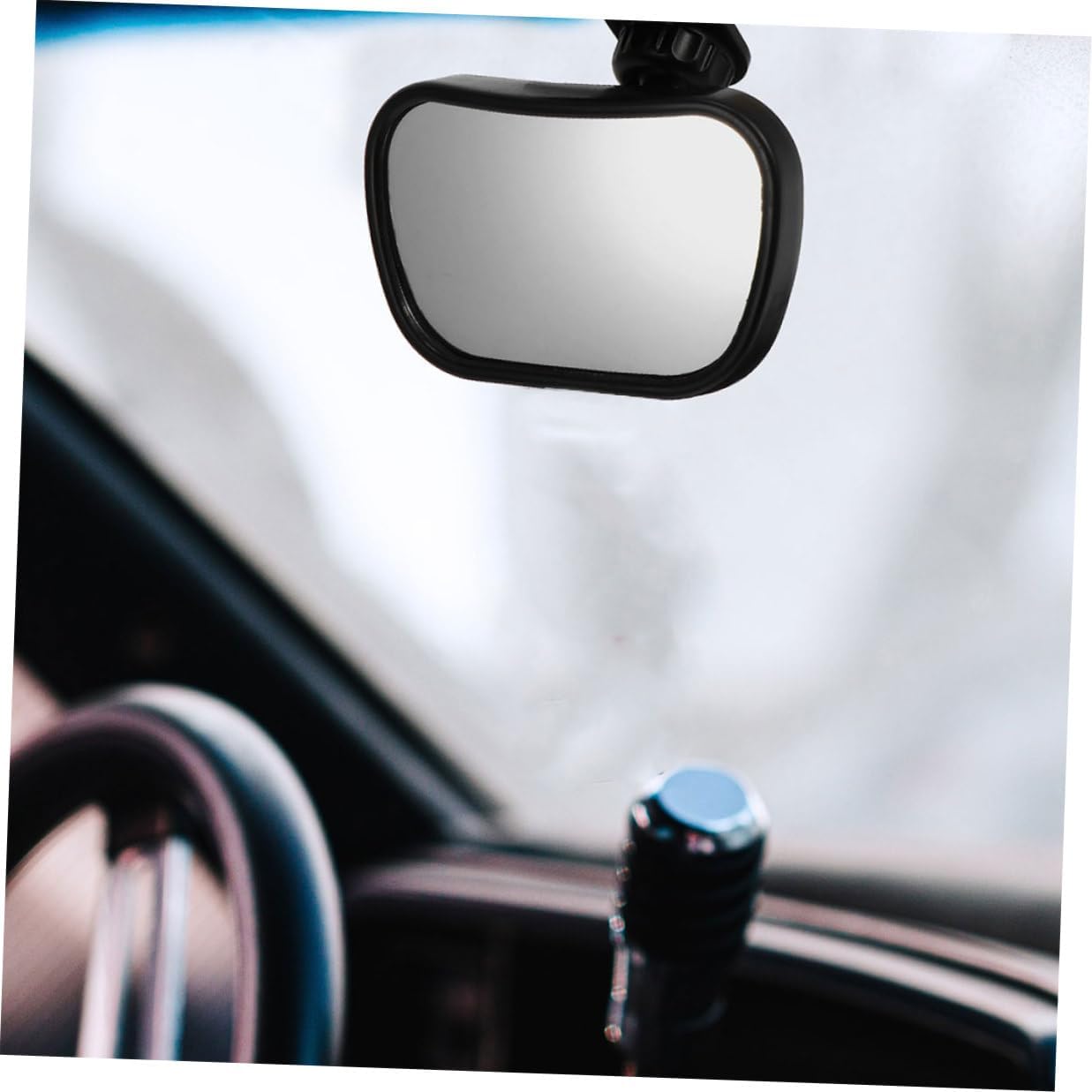 2pcs Rearview Car Mirror for Rear-facing Seats, Anti-shake Wide Angle Automotive Interior Mirror with 360° Rotation for Safety Observation