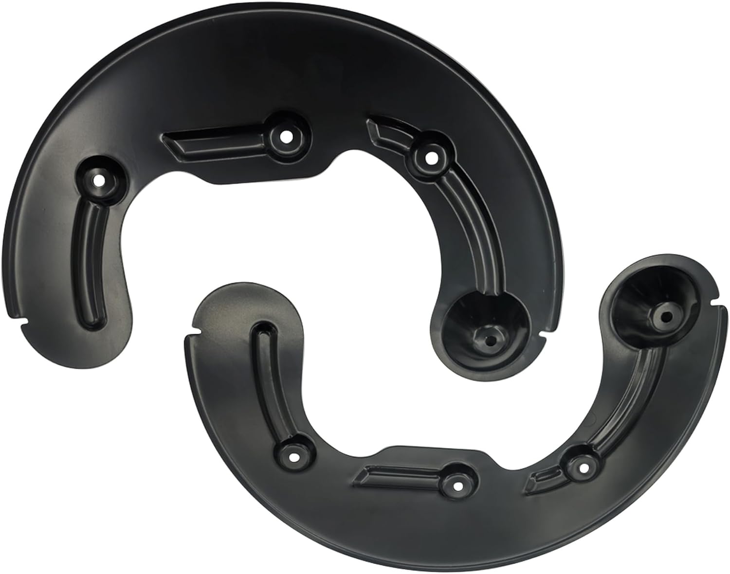 2PCS Front Brake Backing Plate Dust Splash Shield Right & Left Side 4L3Z2K004BA 4L3Z2K005BA For 2004-2008 Ford F150, For 2004 Ford F-150 Heritage, For 2006-2008 Lincoln Mark Lt Base