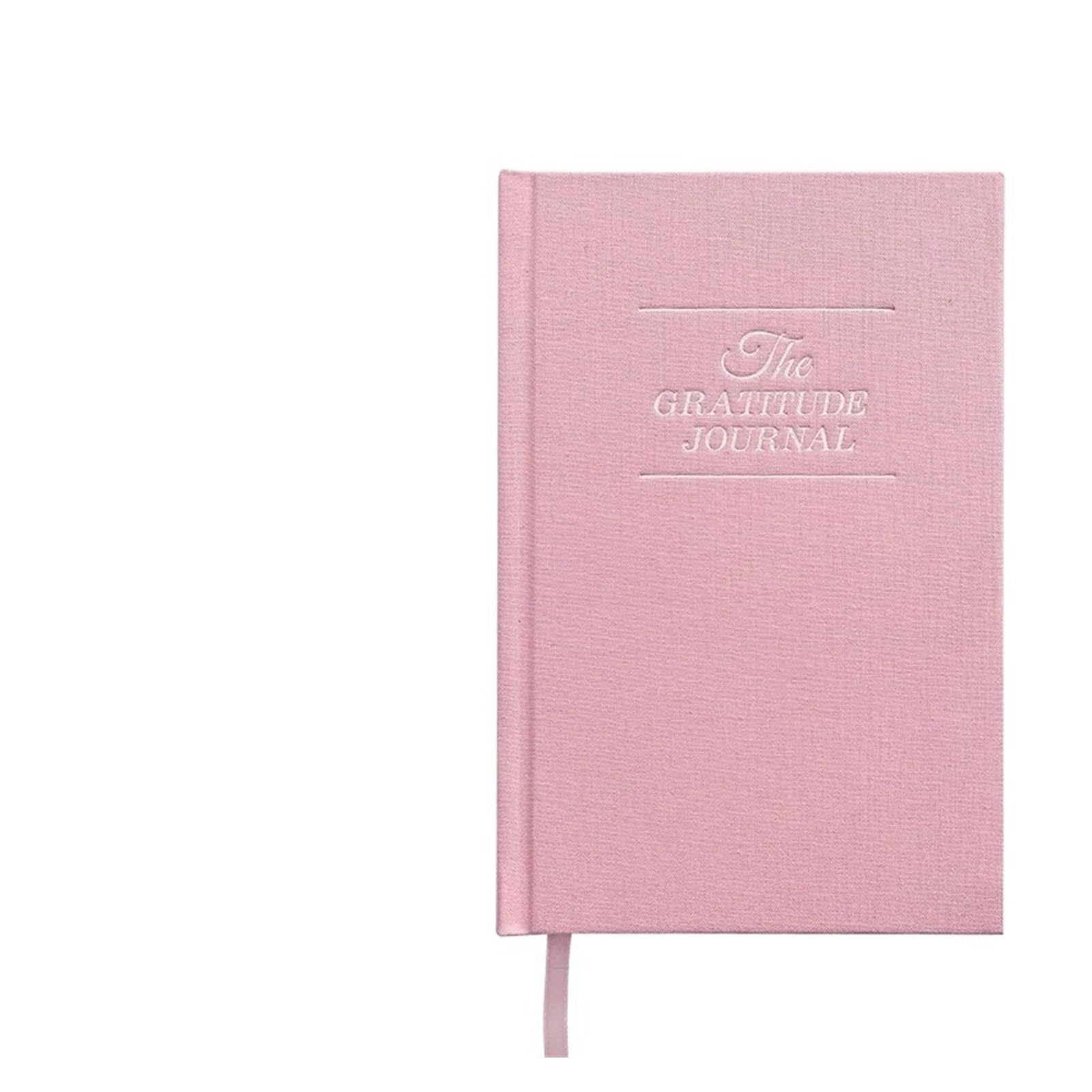 Inspirierendes Notizbuch 2 stücke Dankbarkeit Tagebuch Notebook Selbst-disziplin Stanzen Zeitplan Plan Manuelle Student Büro Geeignet for Schreibwaren(Pink)