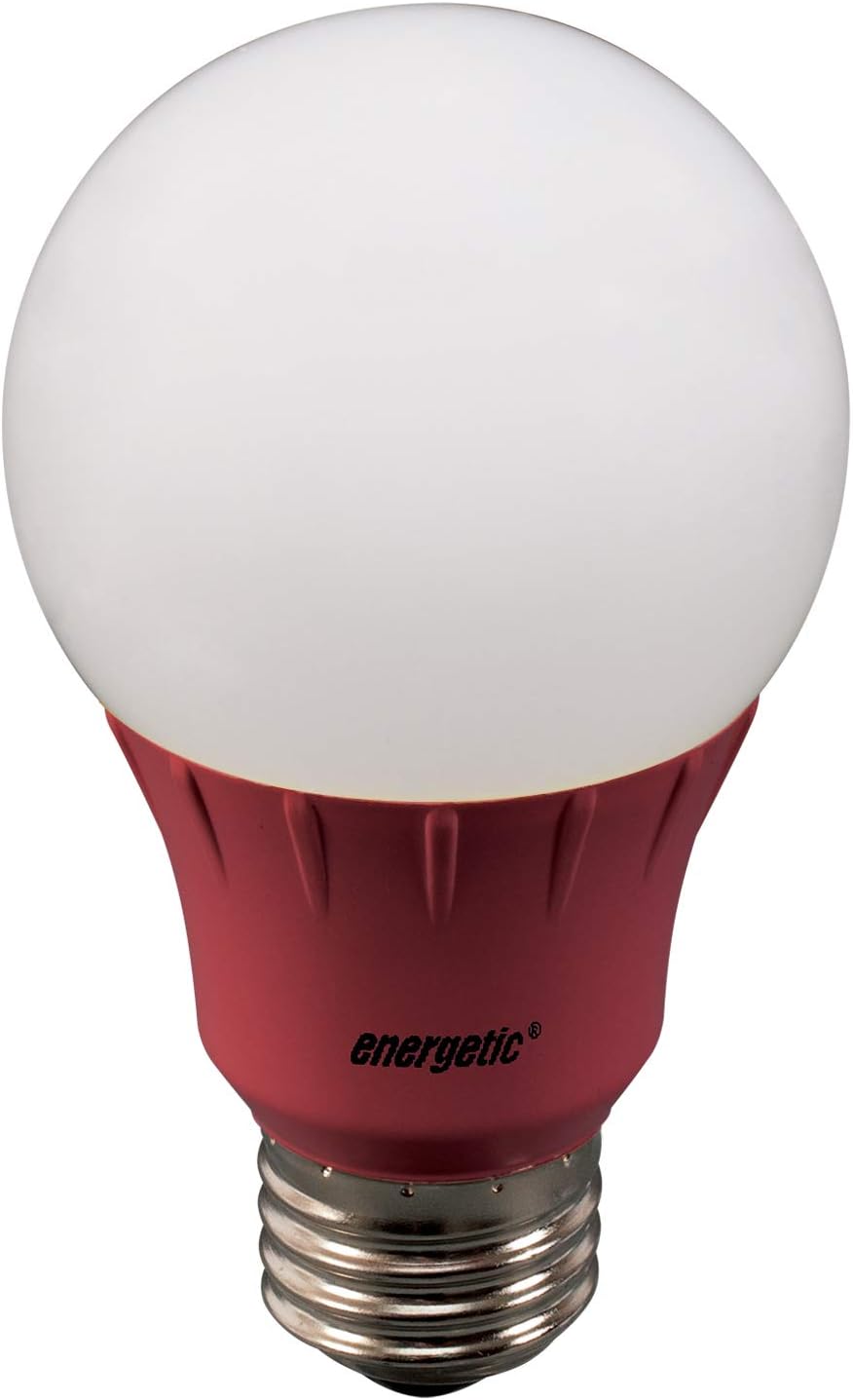 4 Pack led Colored Birthday Light Bulb 40 watt Equivalent, A19 Pink Light, E26 Colored LED Bulb for Indoor, Lamps, Party Decorative Lighting, Non-dimmable, UL-Listed