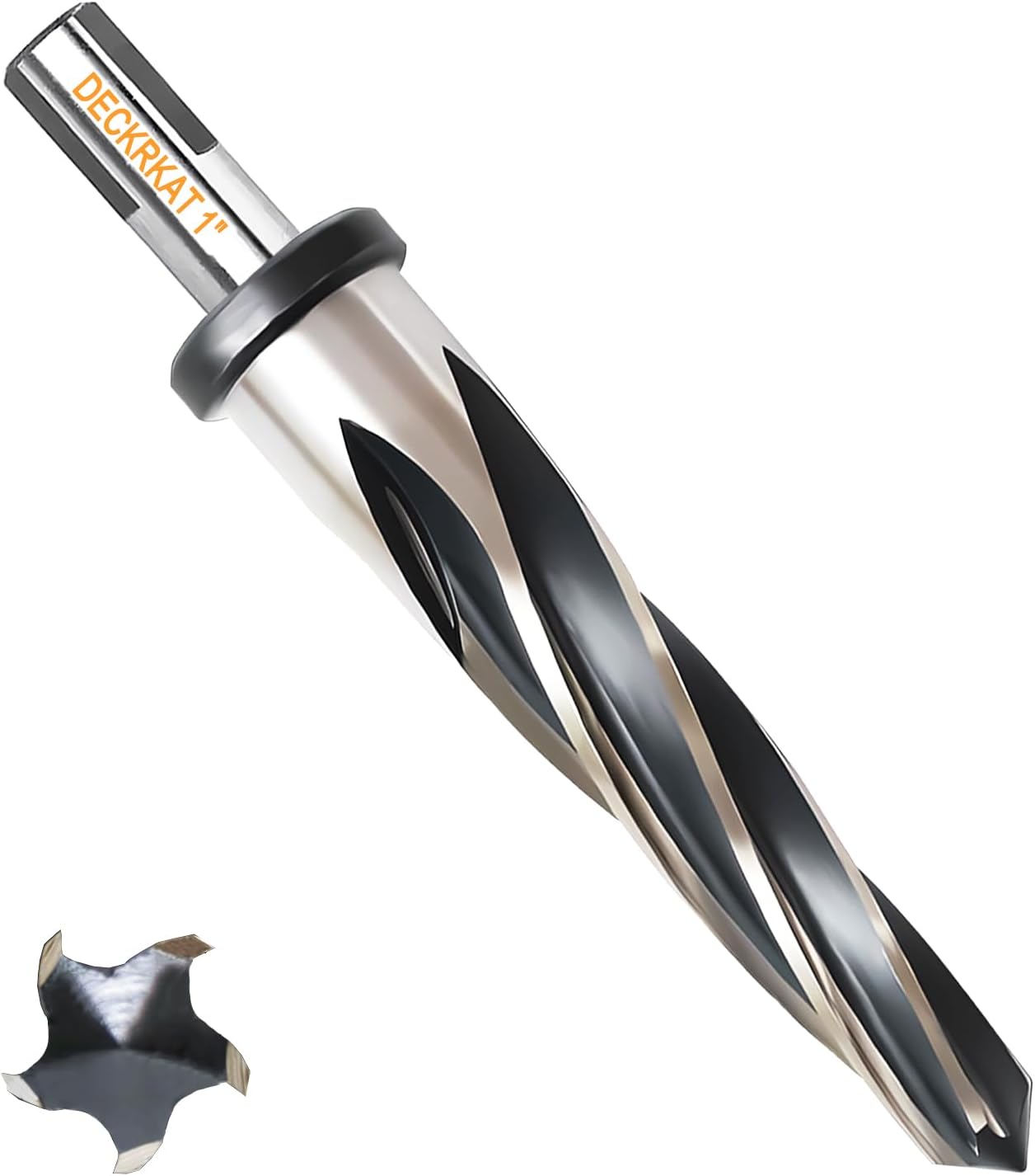 1" Reamer Drill Bit for Metal, M2 HSS Taper Reamer for Steel, Alloy, Wood, Plastic to Align, Enlarge Holes – 5-Spiral Flutes, 1/2" Non-Slip Shank, 25mm Car Reamer, Bridge Construction Reamer.