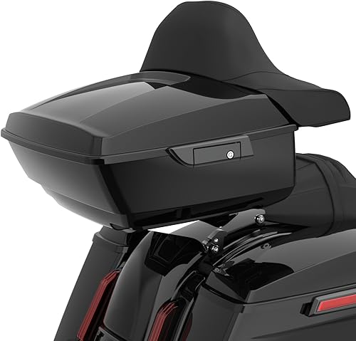 Harley Tour Pack motocicleta Vivid Black King Tour Pack Bolsa de almacenamiento Tour Pak Fit para Harley Touring 2009+, maletero de equipaje de