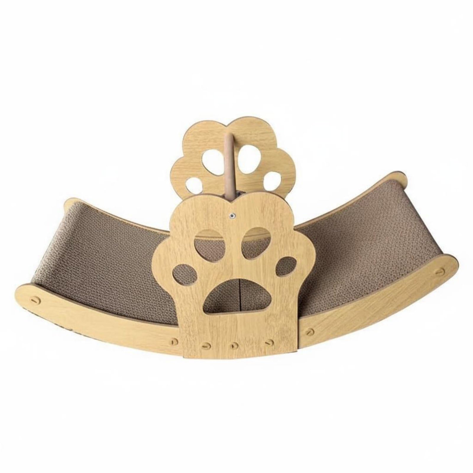 Griffoir Lounger Grattoir Balancelle pour Chat Carton Densifié Forme Incurvée Confortable Limitant l'usure des Meubles Adapté aux Chats d'Intérieur Détente Activités Ludiques, Color to 2