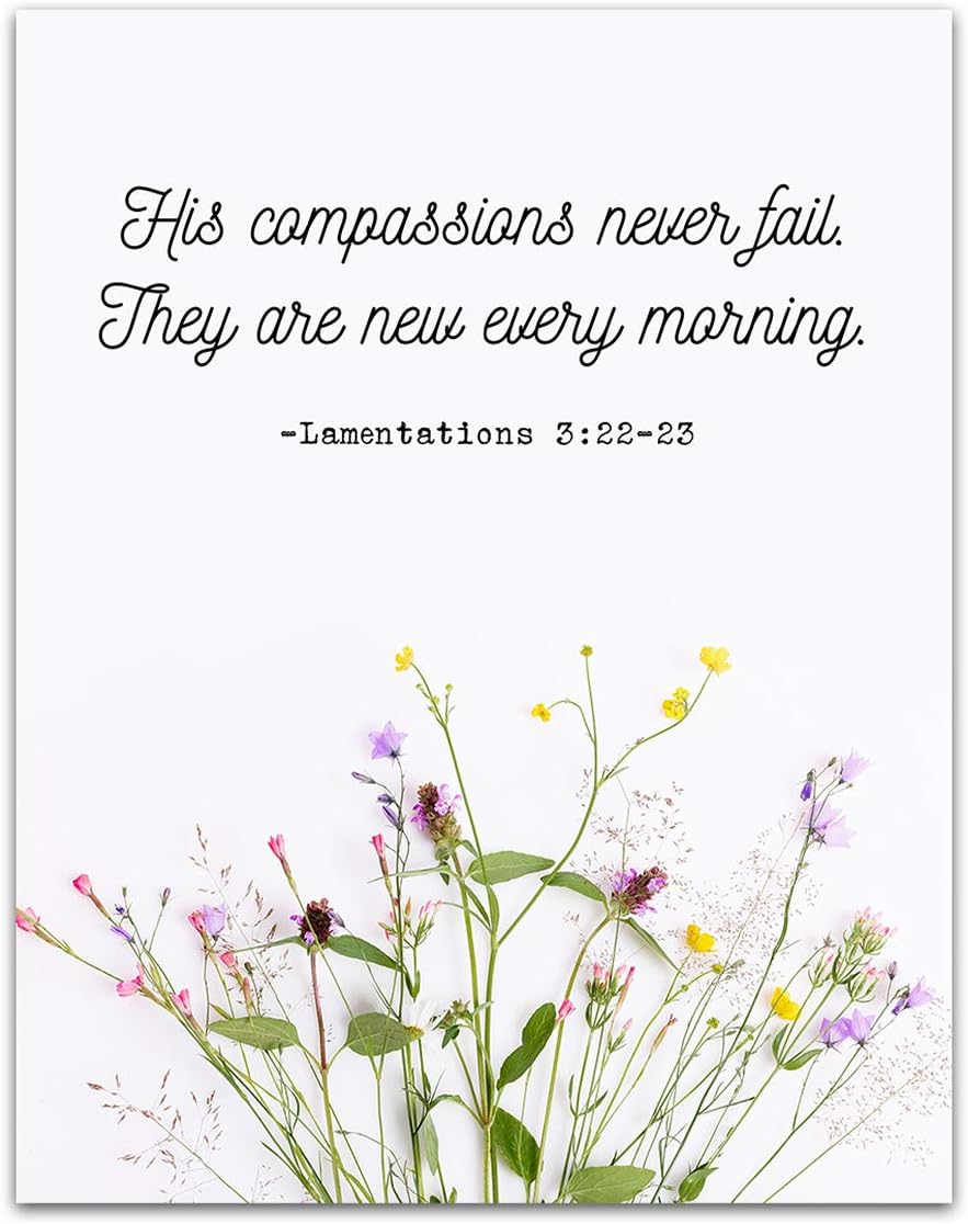 New Beginnings Inspirational Quotes Wall Art Decor