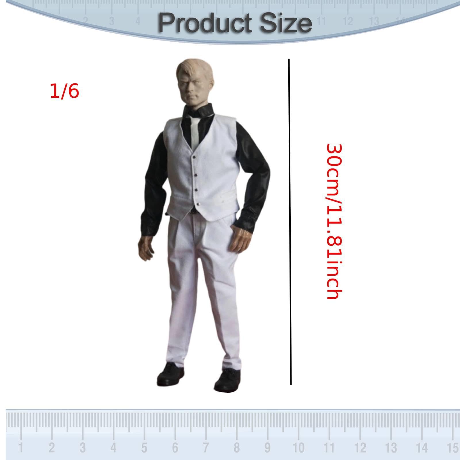 Abbigliamento Miniatura Set Vestito Camicia Pantaloni Cravatta Accessori in Tessuto per Soldato Modello Uomini Vestito Adatto a Collezione Giocattoli