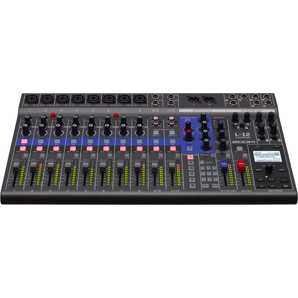 Amazon.com: Zoom LiveTrak L-12-12-Channel Digital Mixer