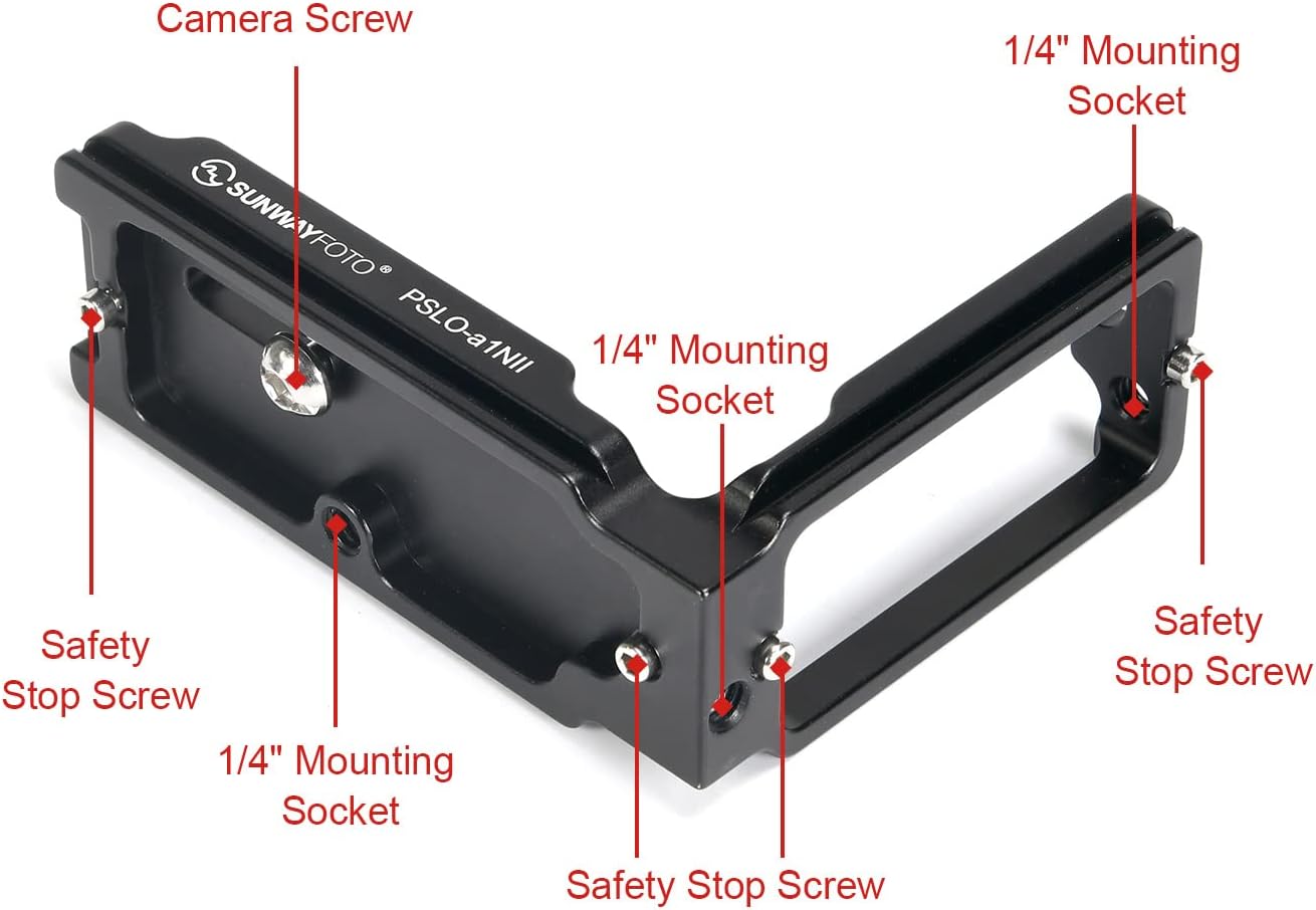 L Bracket for a1 ILCE-1/α1 a7S3 a7r5 α7R V A7R4 a7riv a7r4 a7rm4 A9ii Arca Swiss Quick Release L Plate Accessories, 2534