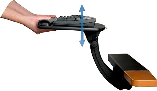 Miniatura 12 de Bandeja 3M de fácil regulación para teclado de computadora, bandeja estándar, Negro