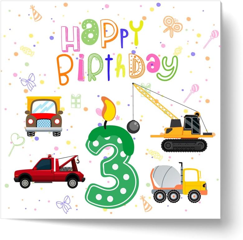 Coole Geburtstagskarte Für Jungs – 4. Geburtstag Mit Umschlag, 145 X 150 Mm, Selbst Beschriftbar