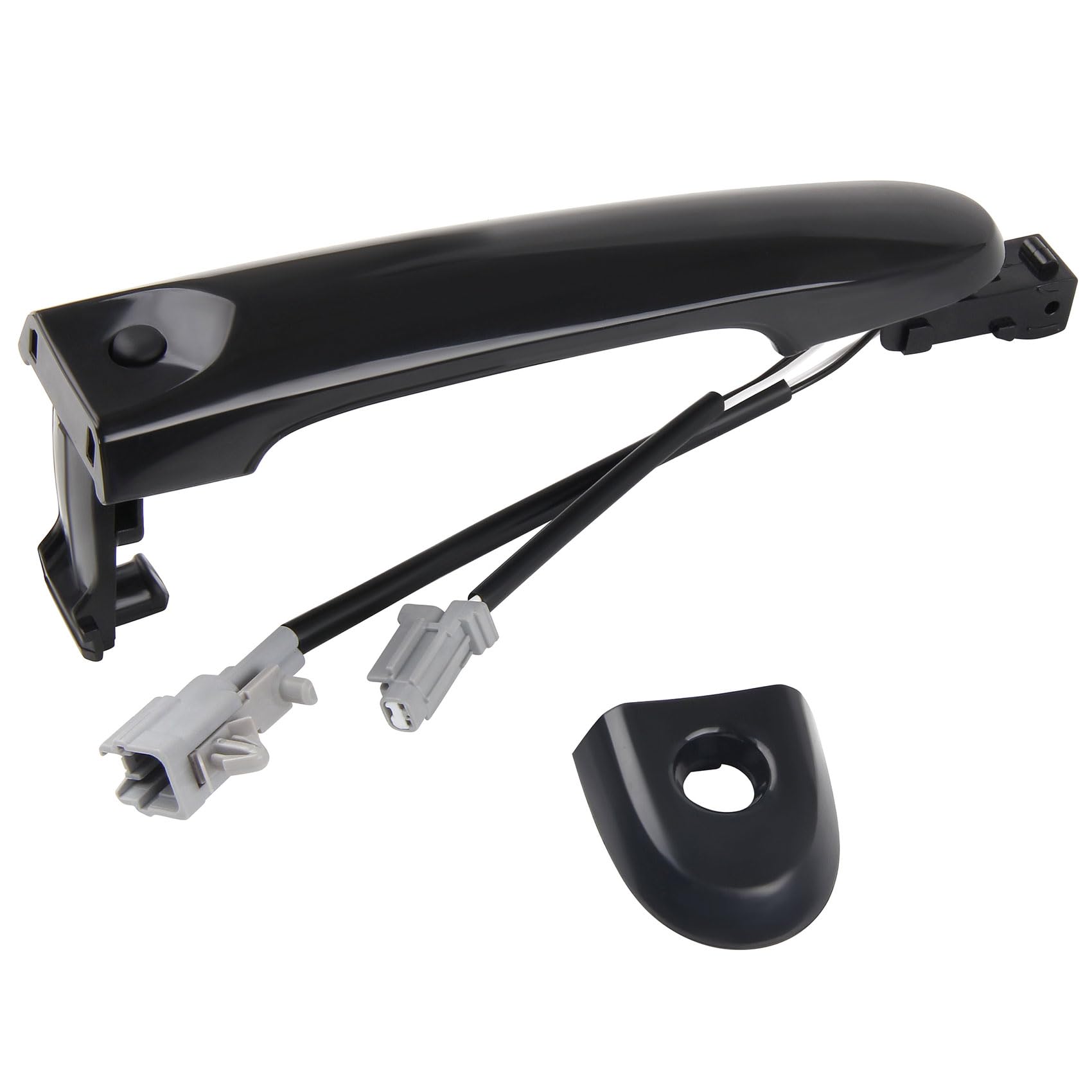 DOCAS Kompatybilny z Nissan Juke F15 2010-2019 klamka drzwi od strony kierowcy klamka drzwi zewnętrznych 80644-1FA5A 80644-3WC2A 80640-3WC2A czarna