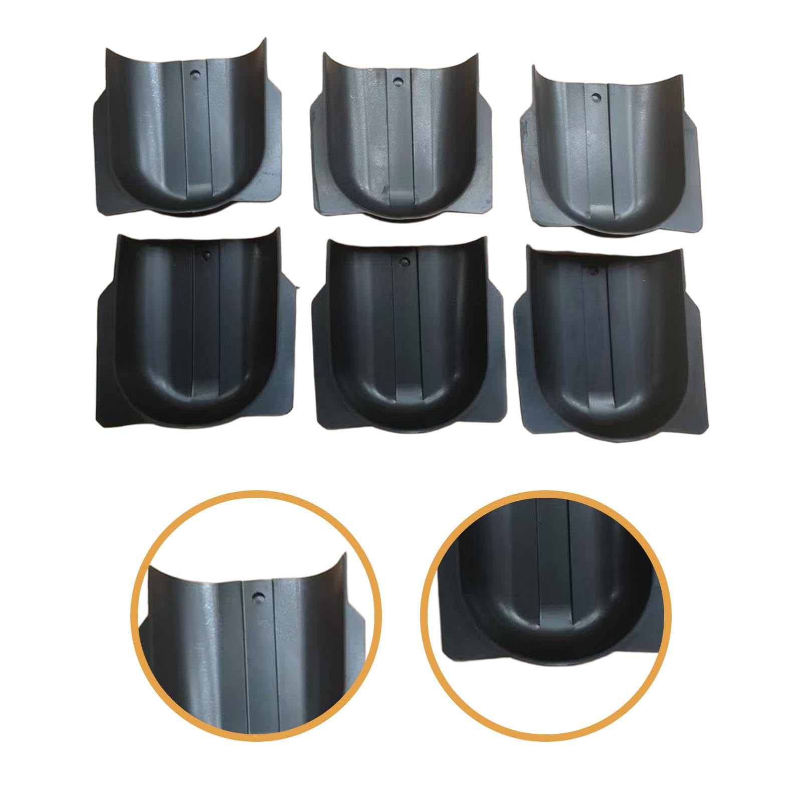 Lot de 6 Sabots de Rechange pour Table de Billard, faciles à Utiliser et à Entretenir, en Caoutchouc.