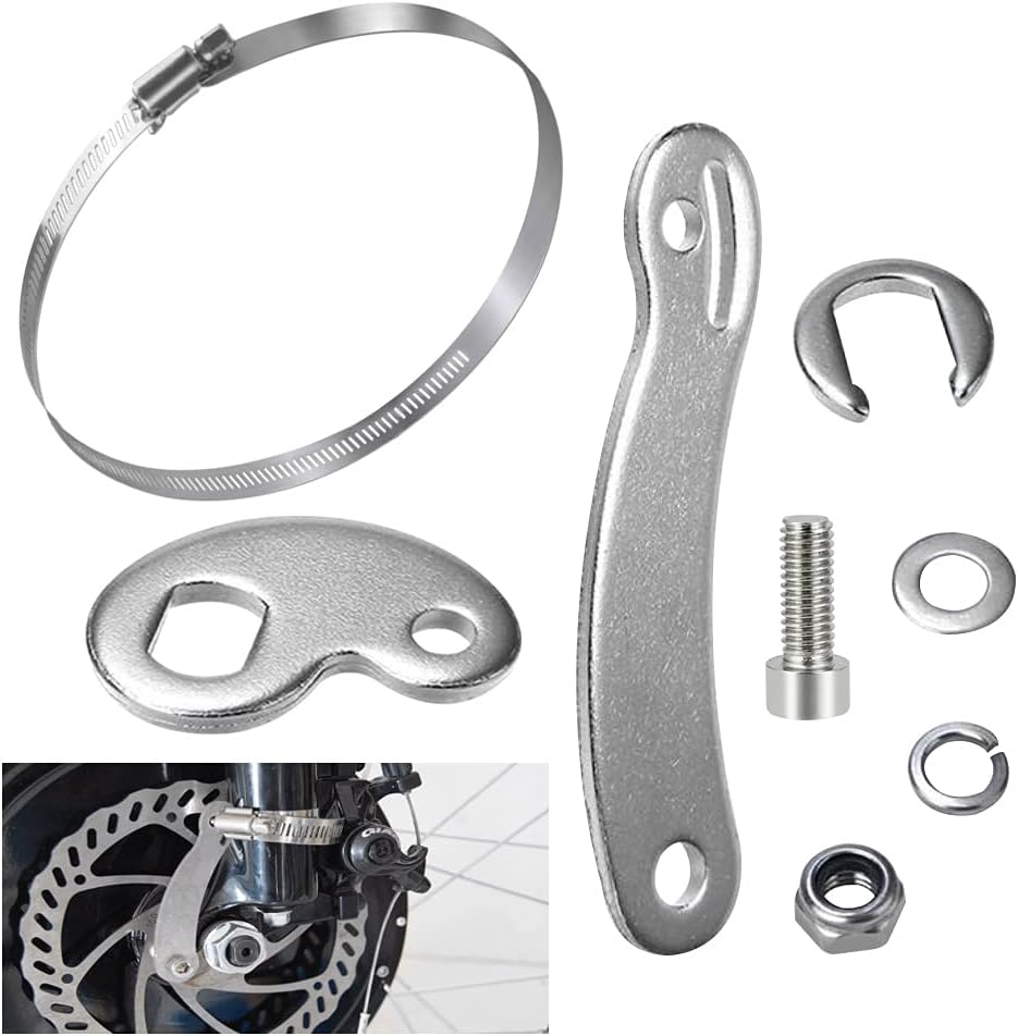 Torque Arm Set, Electric Bicycle Torque Arm Universal Torque Arm Ebike Torque Arm Bicycle Dropout Amplifier Cycling Accessory for Front Rear E-bike Motor Arm