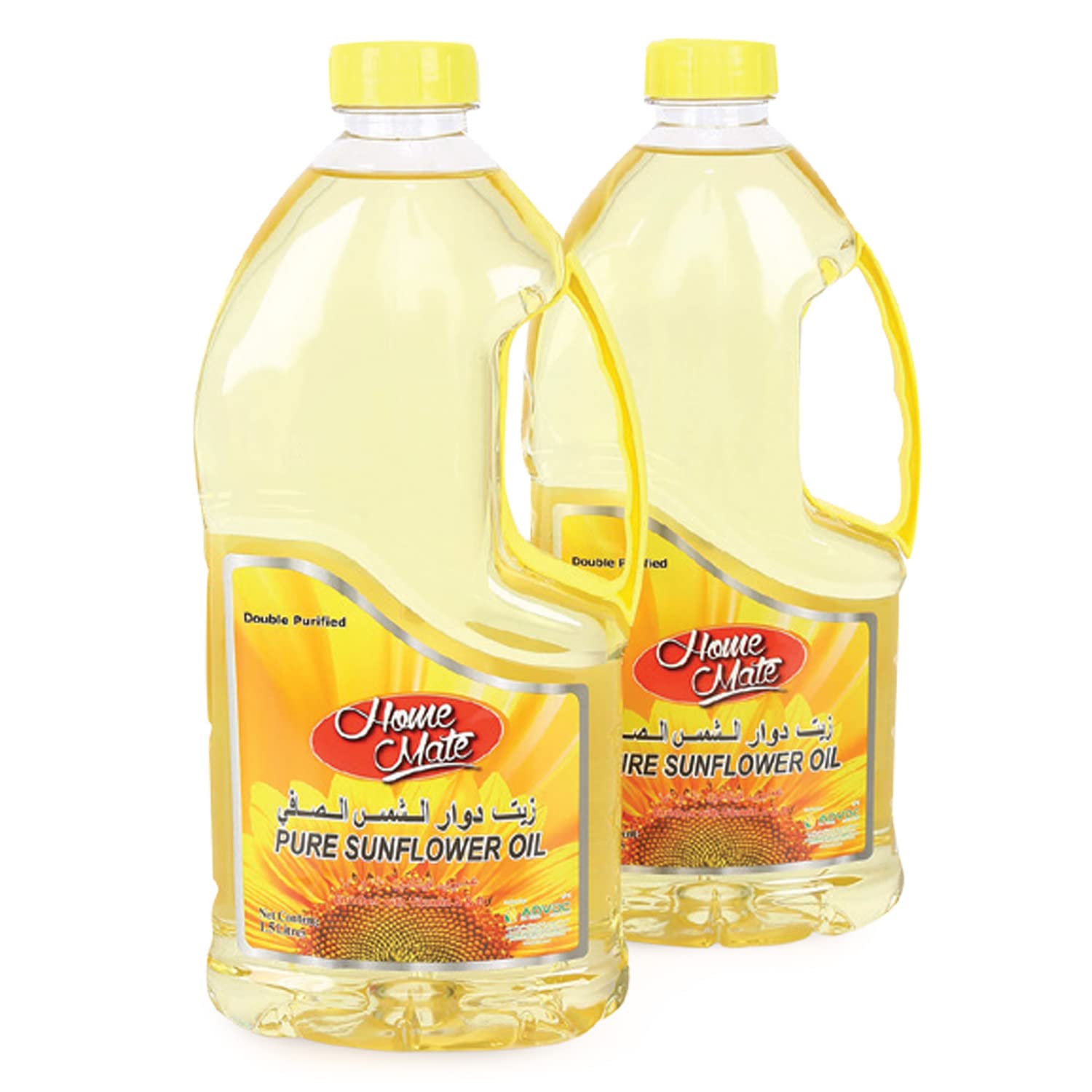 Home Mate Sunflower Oil, 2 x 1.5Litre