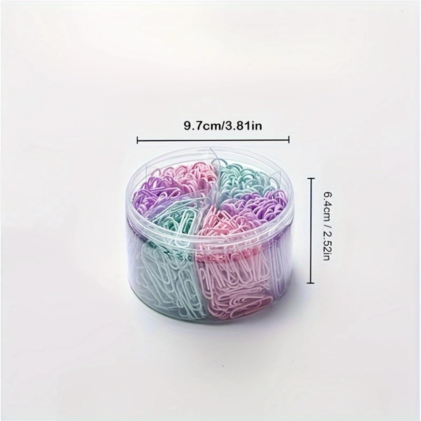 Lot de 800 trombones en métal de couleur macaron, 2,8 cm, fournitures de bureau, école, maison - Vert