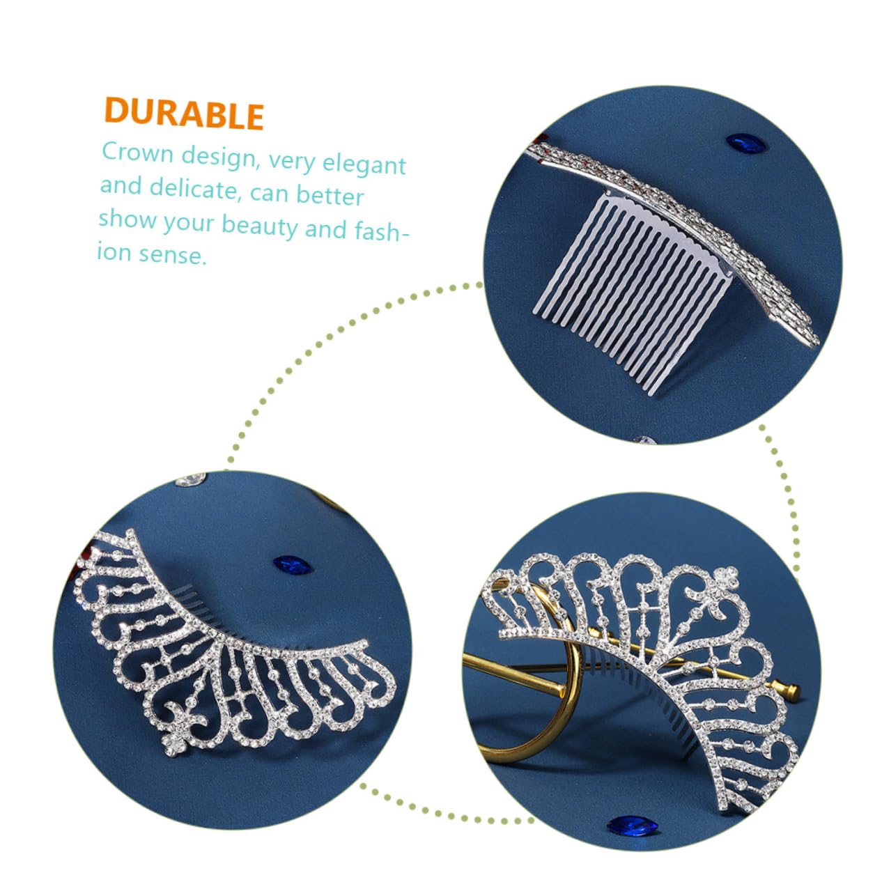 FRCOLOR 4stücke Braut Haarschmuck Krone Wasserdiamant Haarkamm Für Hochzeiten Eleganter Haarclip Perfekten Frisur Leicht Und Für Besondere Anlässe