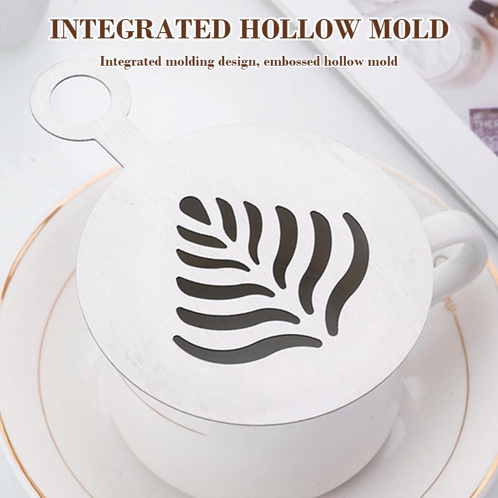 Latte Art Stencils - Create Stunning Coffee Designs -4 Latte Art Stencils - Create Stunning Coffee Designs -4