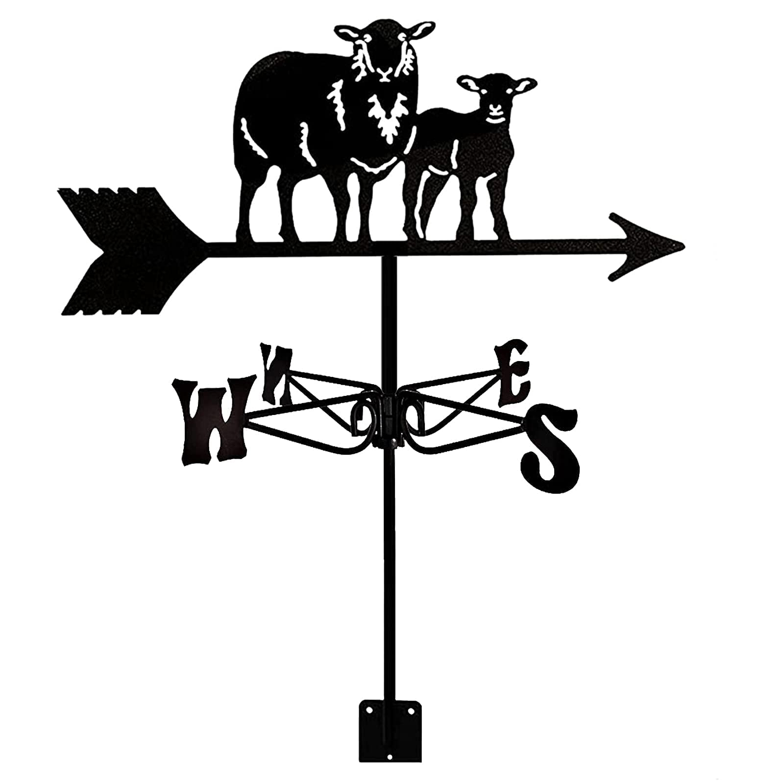 TAXXII Weather Vane Farm Retro Weathervanes Measuring Tools Wind Direction Indicator Outdoor Ornaments Backyard Lawn Decor