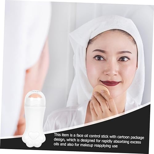 Miniatura 4 de 2 unidades de piedra volcánica bola absorbente de aceite Control de aceite Rodillo facial Masaje de piel Rodillo de masaje facial Masajeador de