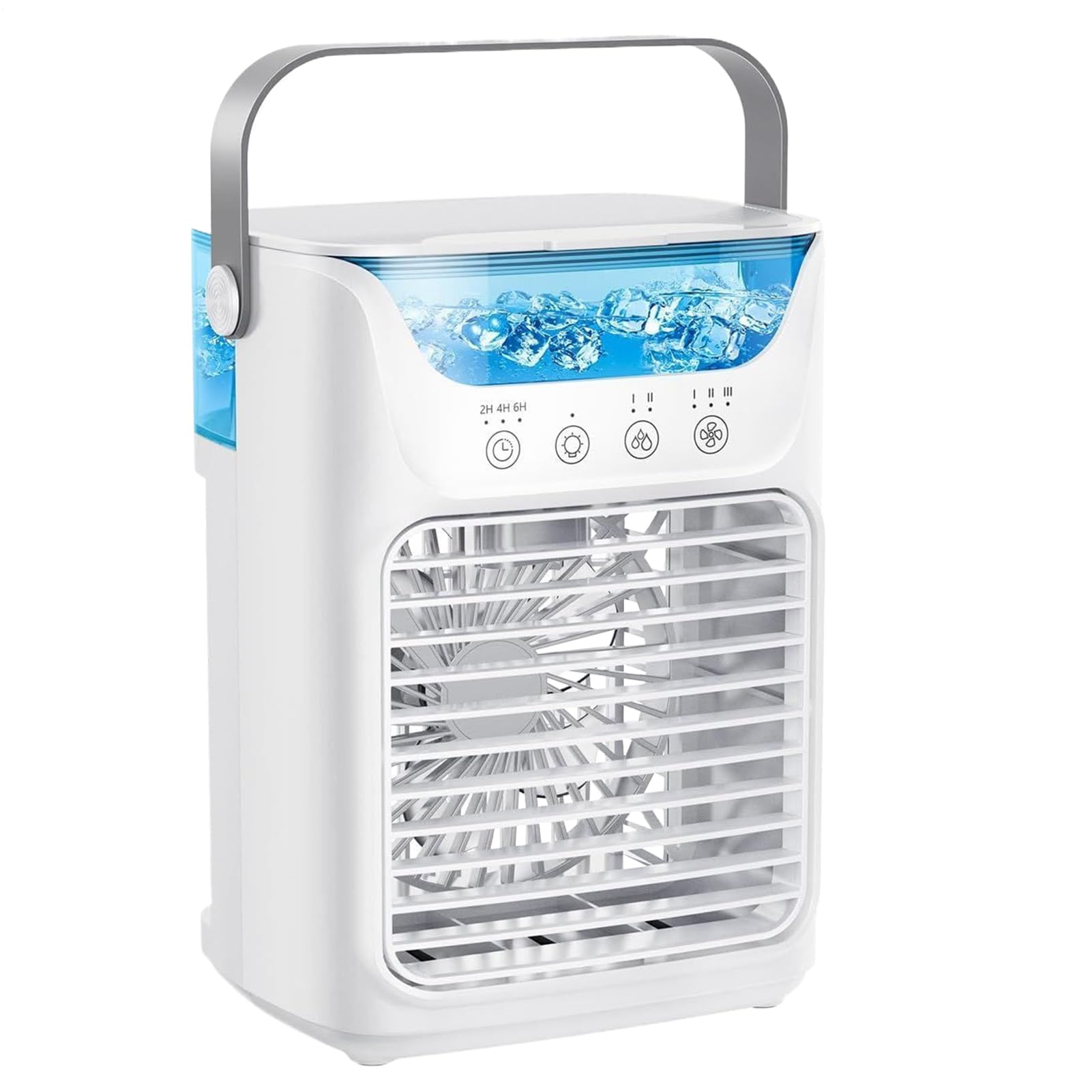 Klimagerät – Büroventilator mit Wassertank – leiser Ventilator für den Sommer, 3 Geschwindigkeitsstufen, Kühler für Büro, Schlafzimmer