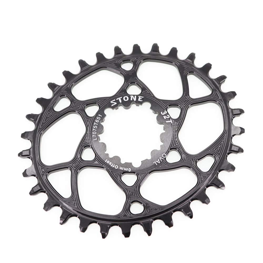 SHUNMIN Platos para Bicicletas Plato Ovalado BB30 0 mm Offset 30T 32 34 36 40 42T Rueda de Cadena de Montaje Directo de Bicicleta Platos para Bicicletas(30t)
