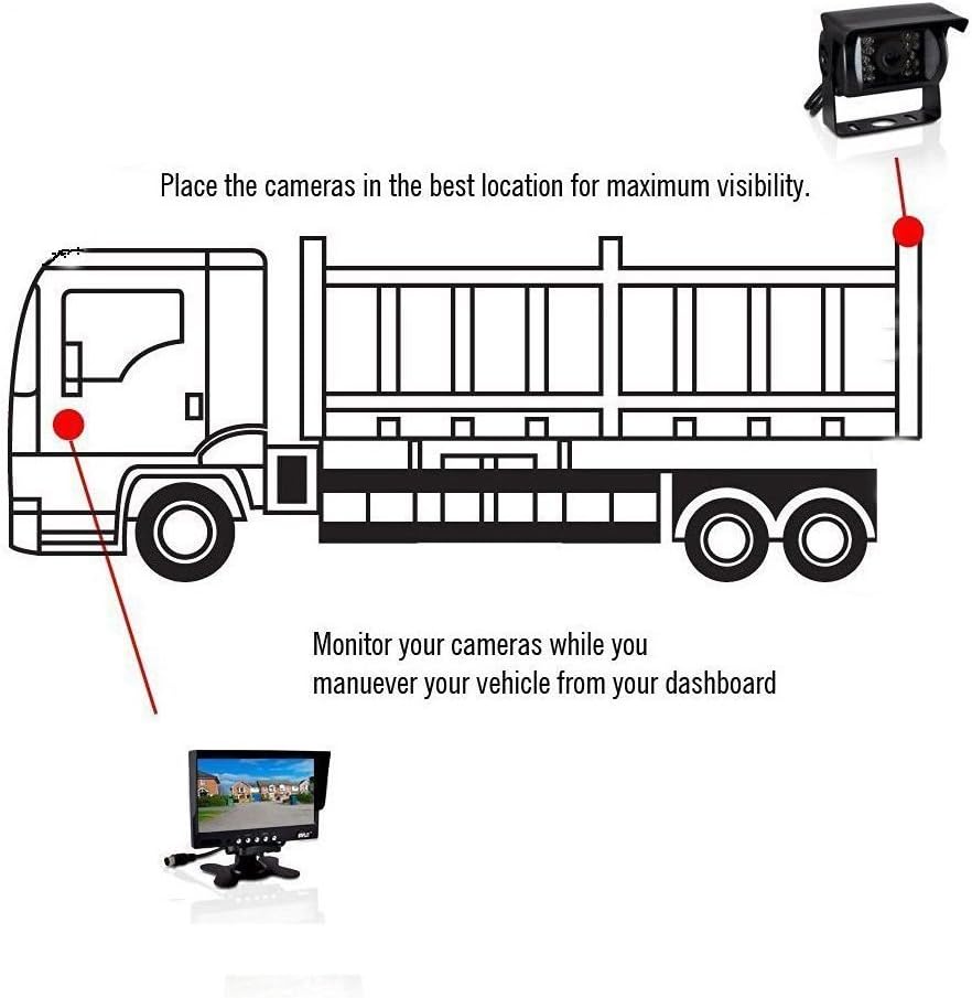 Suреr Brаndѕ Camecho Truck Backup Camera Heavy Duty 18 LED IR Night Vision Waterproof Vehicle Rear View Camera 12 V 24V Backup Camera Without Guide Line (Rear Camera + 32.8 ft Cable) 🔥 Flаѕh Sаlе Camecho Truck Backup Camera Heavy Duty 18 LED IR Night Vision Waterproof Vehicle Rear View Camera 12 V 24V Backup Camera Without Guide Line (Rear Camera + 32.8 ft Cable)