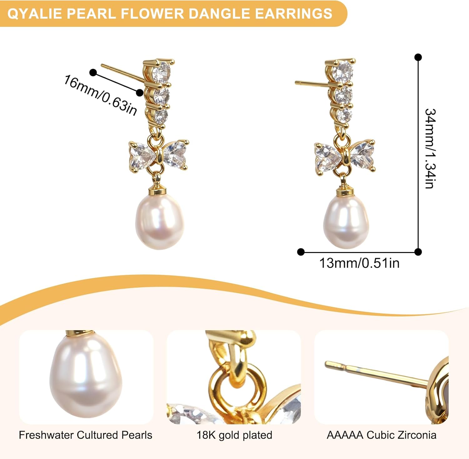 Elegant Silver Plated Drop Dangle Earrings, Classic Fashion Jewelry for Women - Image 7