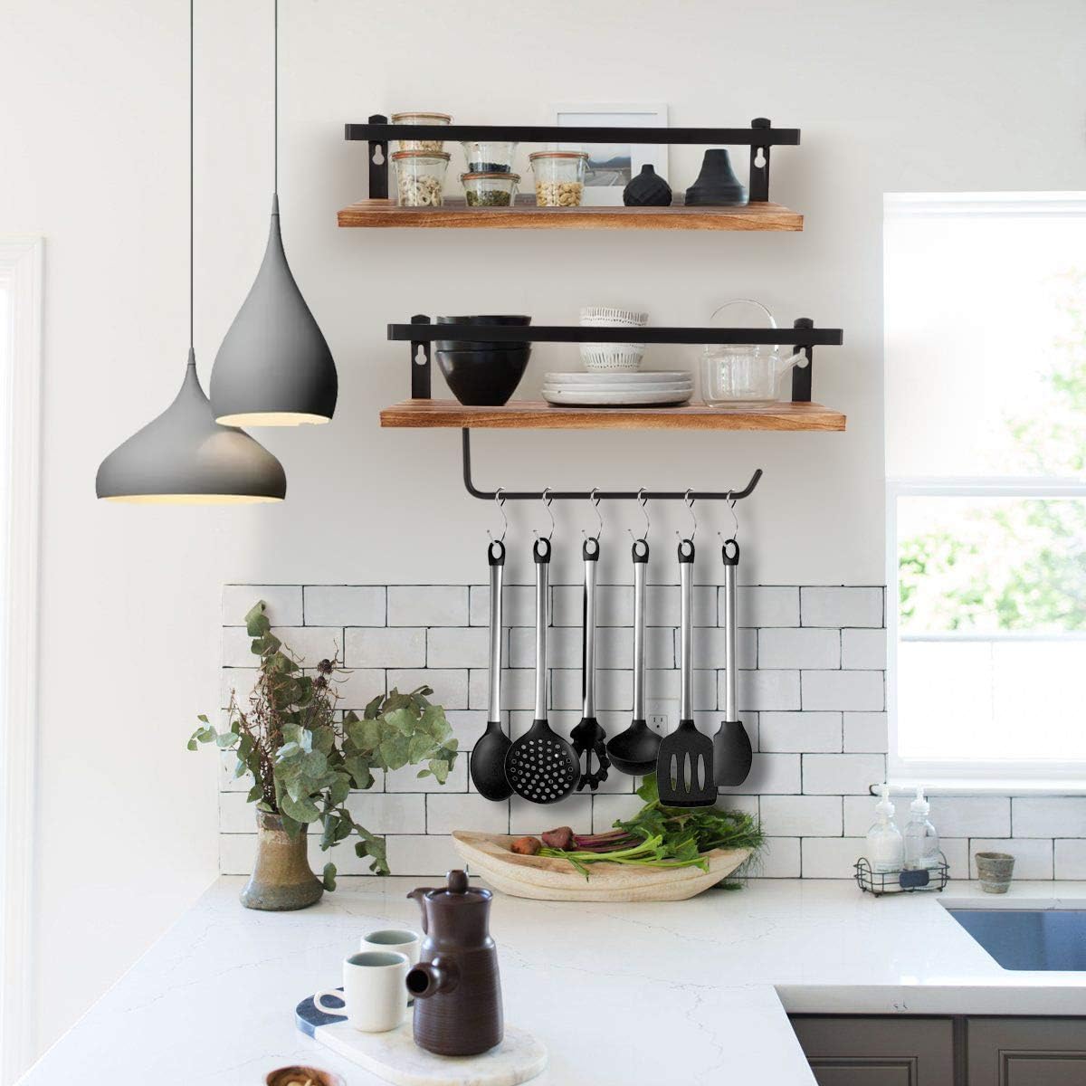 Floating Shees, Wall Mounted Shelf for Kitchen, Living Room,