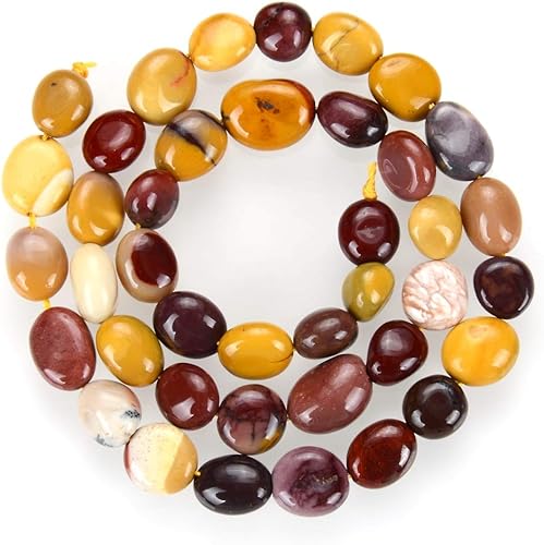 Miniatura 10 de Adabele GZ12-46 - 3 hebras de piedras preciosas curativas de turmalina negra natural, sueltas, de 5 a 0.354 in, forma libre, ovaladas (total de 45