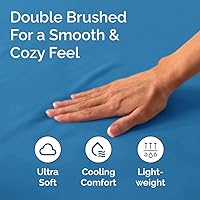 Vista 444 de King Fitted Bed Sheet - Bottom Single Fitted Sheet Only - Ultra-Soft Hotel Luxury Bedding w/ 8-16 Inch Deep Pockets - Breathable, Cooling & Wrinkle