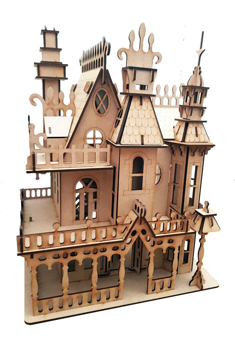 Gothic Fantasy Dollshouse kit victorian wooden laser cut