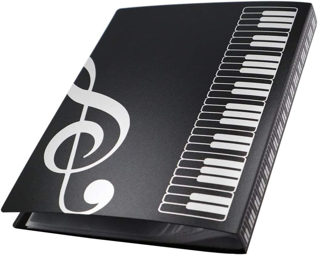 Notenmappe A4 A3 Mit Spiralbindung - Musik Ordner Für Notenblätter 40 Blatt
