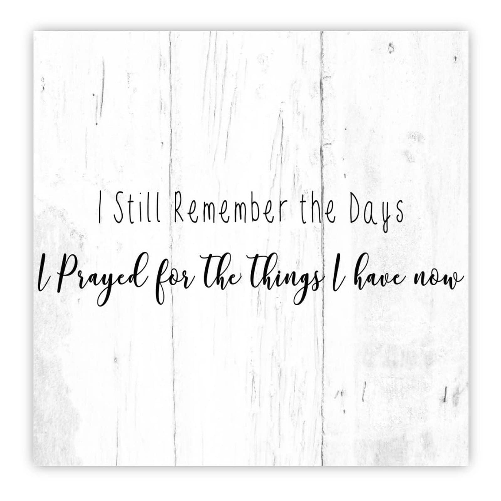Plaque en bois I Still Remember pour une deco de salon pleine de gratitude