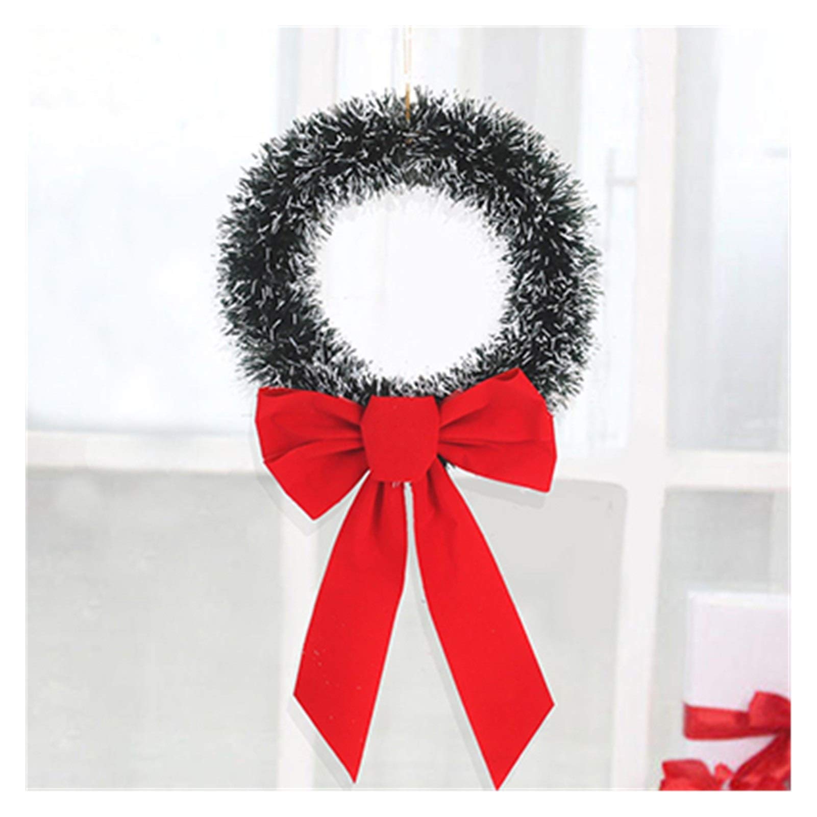 Guirlande de Noël avec Grand Arc et anneau de vigne pour décoration de fenêtre