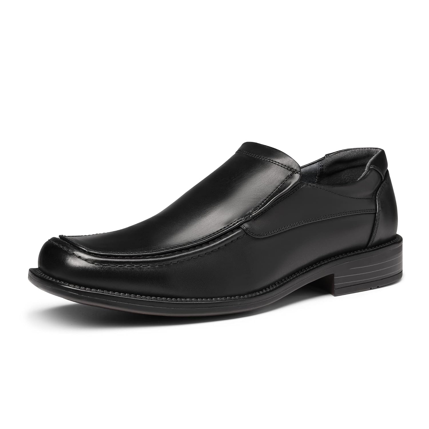 Bruno Marc Mens Goldman-02 Slip on Leather Lined Square Toe Dress Loafers Shoes for Casual Weekend Formal Work