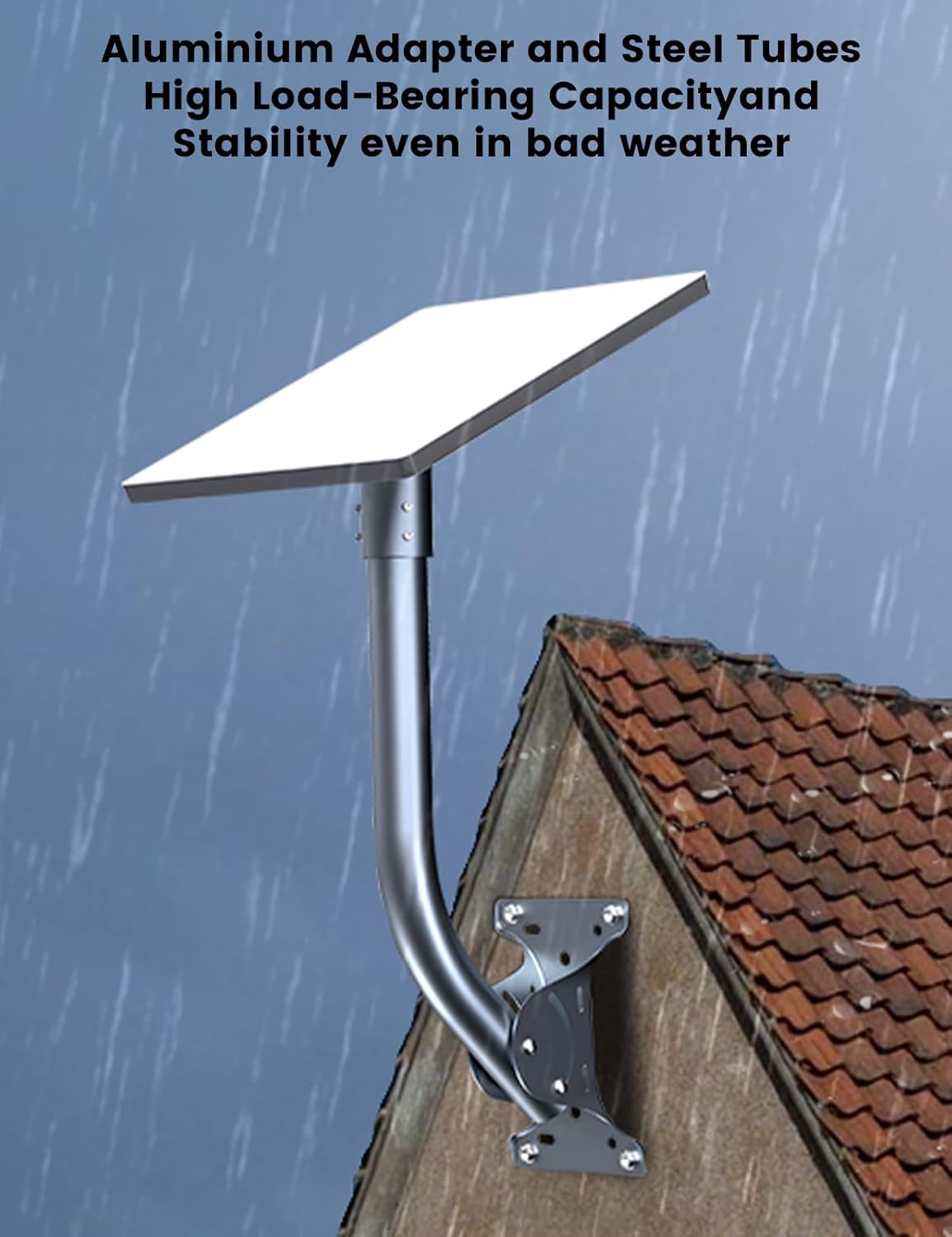 Precision Starlink Gen3 Antenna Mount – Multi-Angle Adjustable, Robust Aluminum Adapter for Wall/Roof/Balcony/Boat Installations (Optimized Signal & Quick Setup)-White