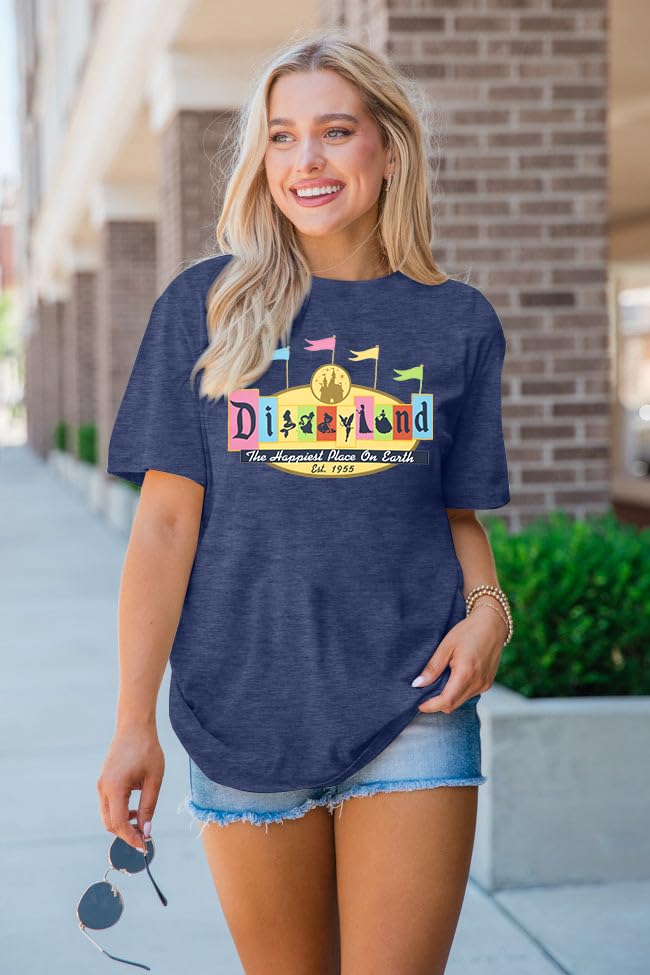 Image of Magical Shirt for Women Magic Kingdom Castle Tshirt Princess Shirts | Women Magical Shirts Castle Princess Graphic Tshirt Magic Kingdom Shirt Family Vacation Tee Casual Holiday Top