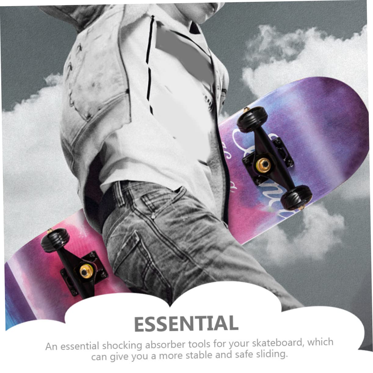 BESPORTBLE 4 Sets 3 Skateboard Bushing Set Large Pivot Cups Essential Accessories