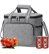 15L Kühltasche Picknicktasche Klein Faltbar Thermotasche für Essen Isoliertasche Wasserdicht Lunc...