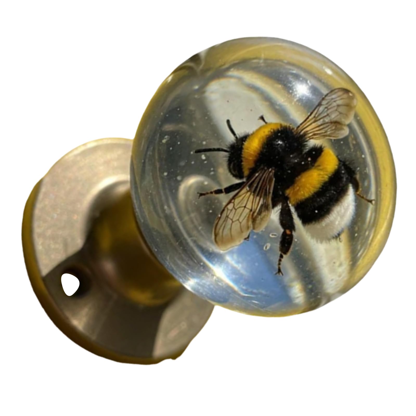 Bendzabl Honeyworm Nature Themed Flower Door Knob Retro Styles Round Bedroom Decoration Handcraft Artistics Door Handle Home Renovations Flower Handle