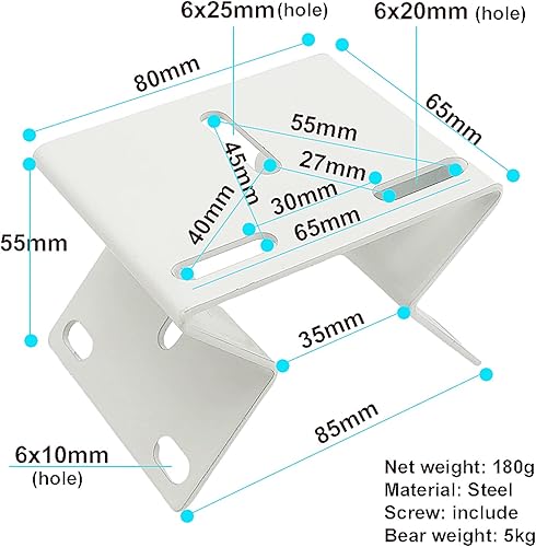 Miniatura 2 de Soporte de montaje de esquina de pared externa de tamaño pequeño para cámara PTZ, soporte de ángulo de pared vertical de 90 grados para esquina