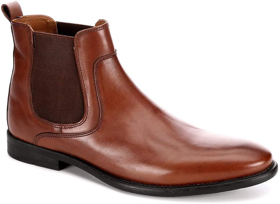 Restoration Mens Harrison Chelsea Ankle Boot Shoes, Tan, US 11