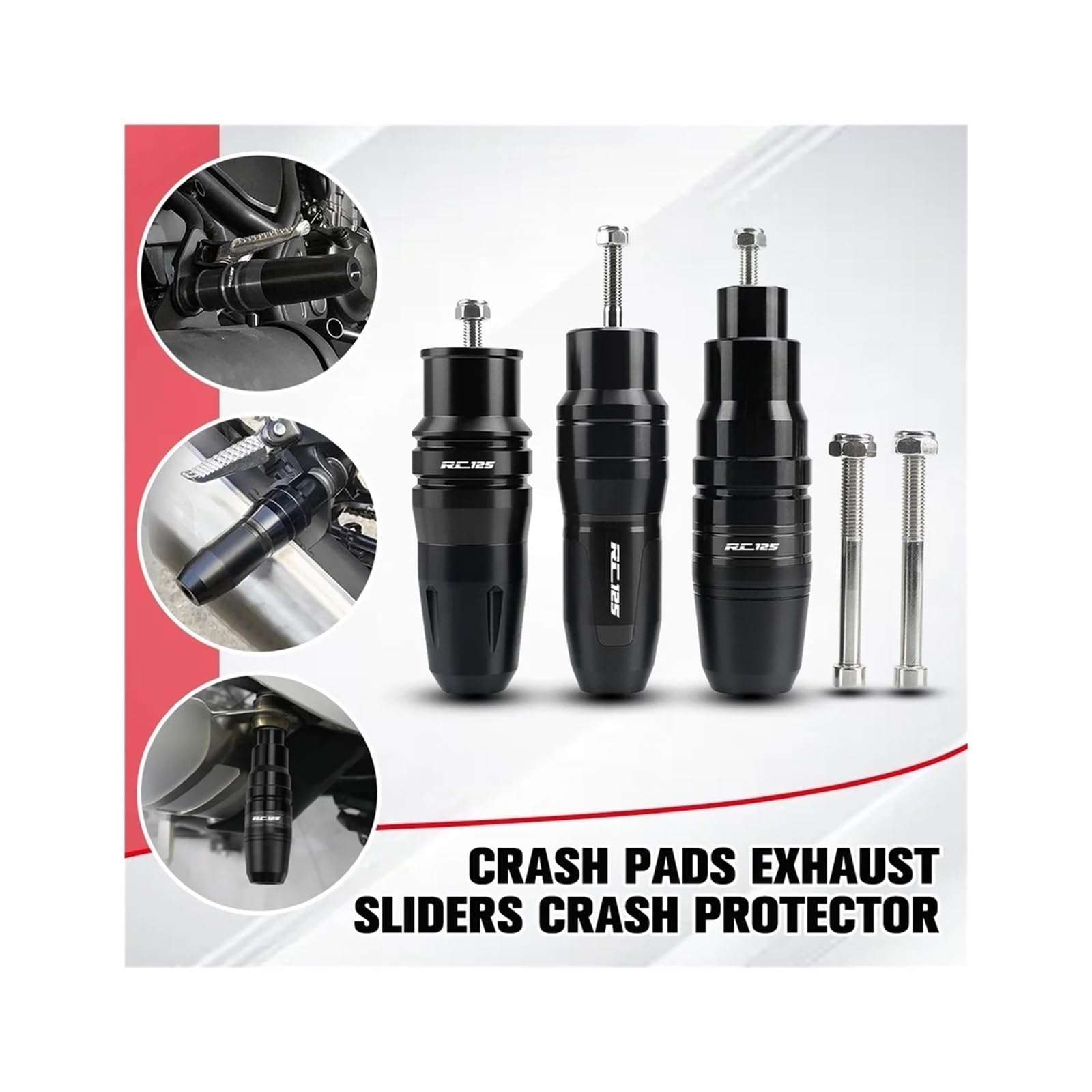 Moto Tamponi Paratelaio PER RC125 2015-2023 2022 2021 2020 2019 Accessori Protezione Anticaduta CNC Slider Di Scarico Tamponi
