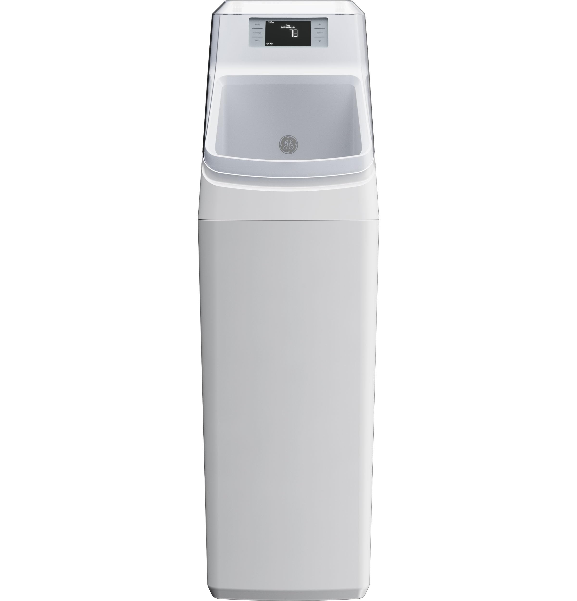 Photo 1 of GE Smart Water Softener, 35,000 Grain, Reduce Hard Minerals to Whole House, Built-in WiFi with Water Flow Alerts, Soft Water for Shower, Appliances, and Plumbing, GXSH35W