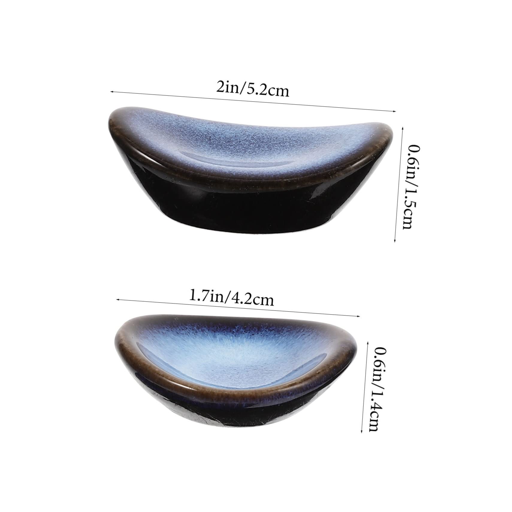 VICASKY 6pcs Decorative Ceramic Chopstick Holders Unique Chopstick Rests for Forks and Spoons Practical and Elegant Design for Dining Table and Kitchen Decor