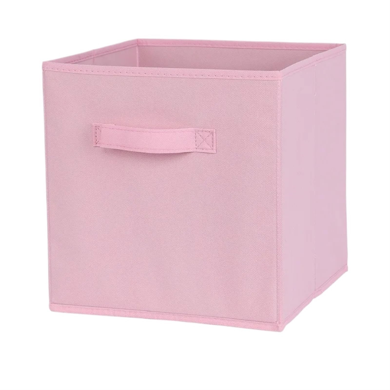 CGUOHU 4PCS Non-woven Fabric Storage Bins,Foldable Cubes And Cloth Organizer Drawer For Closet And Toys For Wardrobe Storage(Pink)