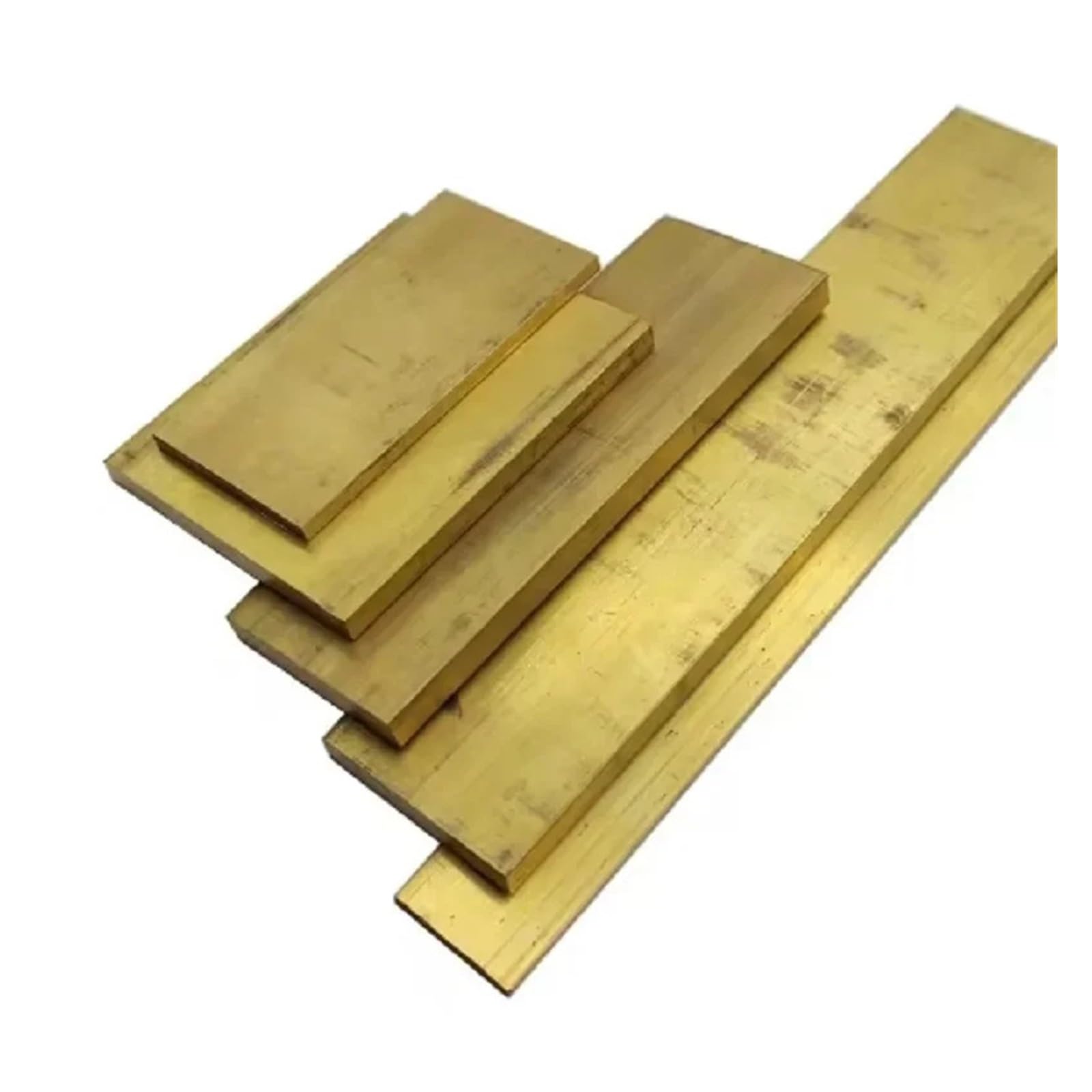Plaque En Laiton Bande de barre plate en laiton H59, épaisseur 2 3 4 5 6 8 10 12 15 20mm, plaque tôle solide et pure, longueur 100 200 500mm, 1 pièce(Length 500mm 1pc,3x15.0mm)
