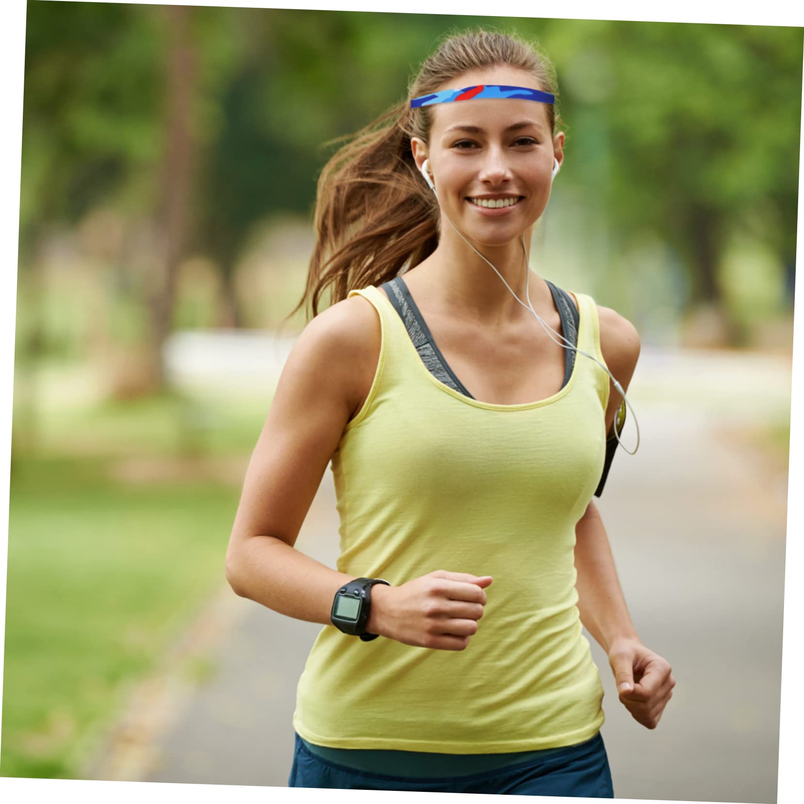 BESPORTBLE Fascia Sportiva Fascia Da Calcio Fasce Atletiche Fascia Per Trucco Fascia Per Fitness Fascia Sottile Fasce Sportive Fasce Per Uomo Fibra Composita