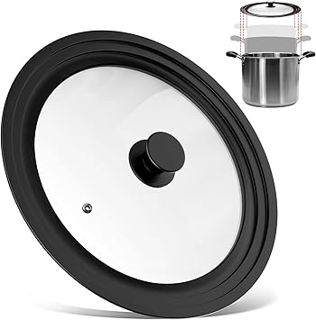 Reiskocher Deckel Ersatz - Auslaufsicher 21x21cm Silber